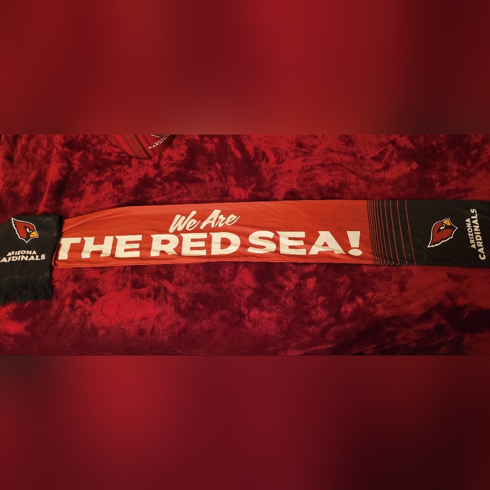 Arizona Cardinals Red and Black Scarf